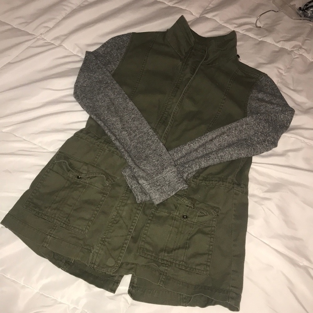 Deep green light jacket